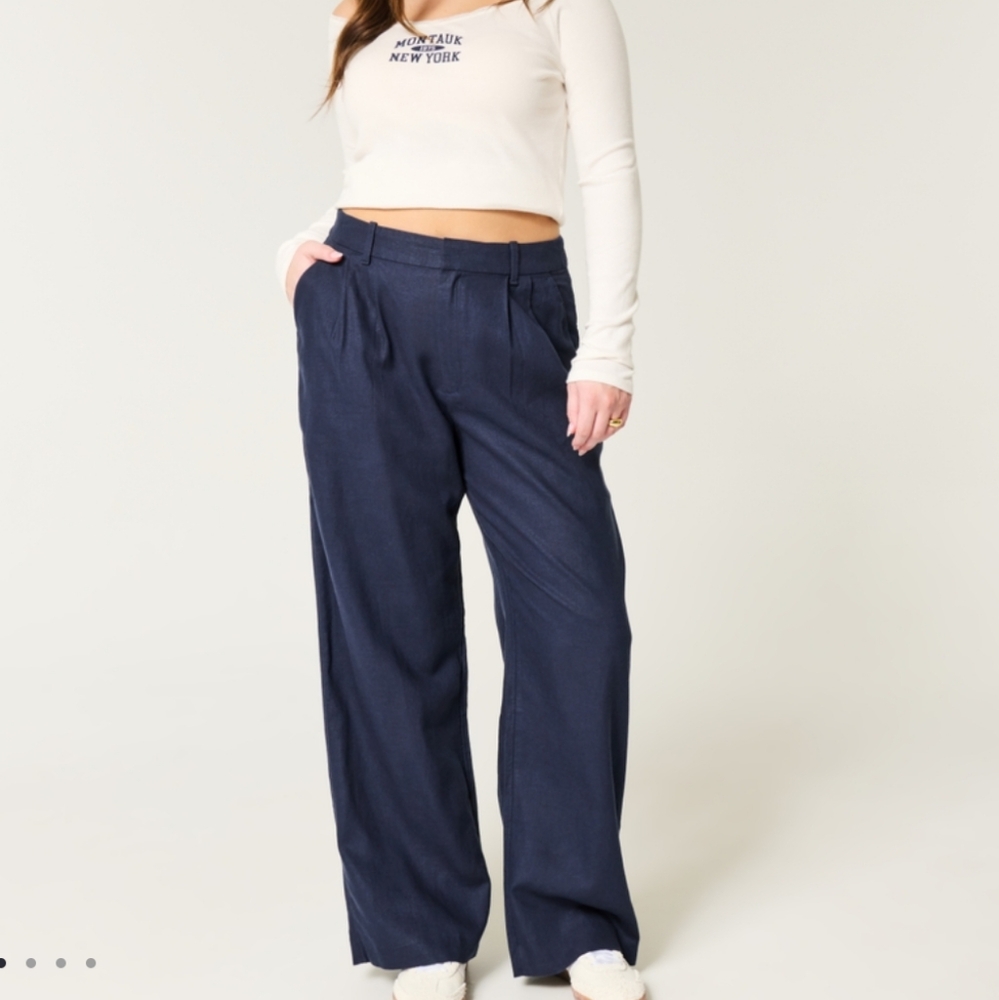 NWT Hollister Linen Blend Pants
